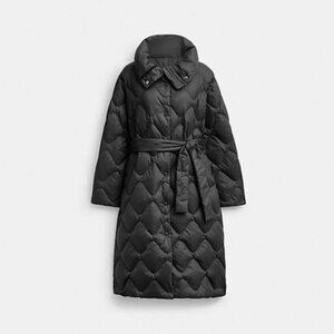 COACH PUFFER COAT - BLACK Size XS